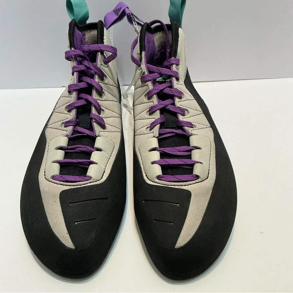 Adidas 5.10 Grandstone Climbing Shoes Men’s 10.5 Gray Purple New w/ Tags - Picture 2 of 11